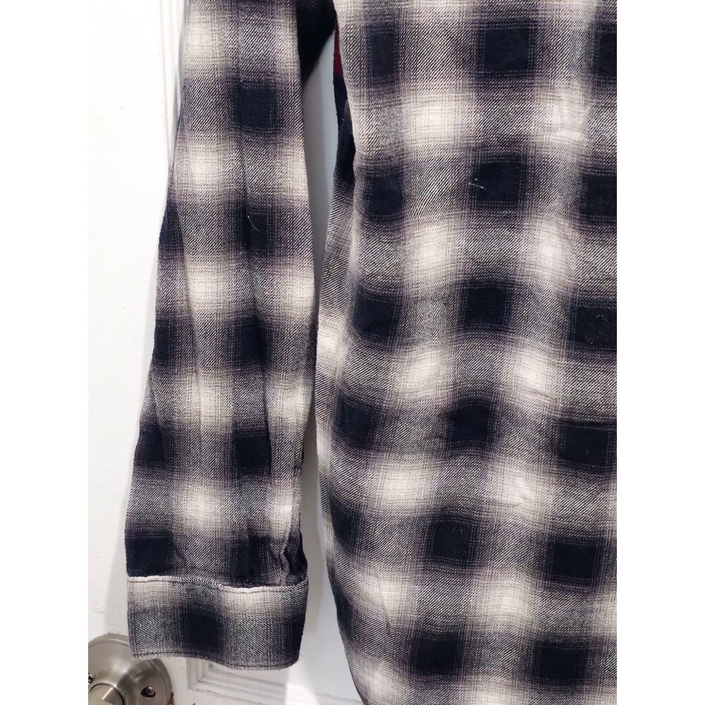 Vans Women's Mixed Plaid Button-Down Flannel Shirt L - Picture 9 of 13
